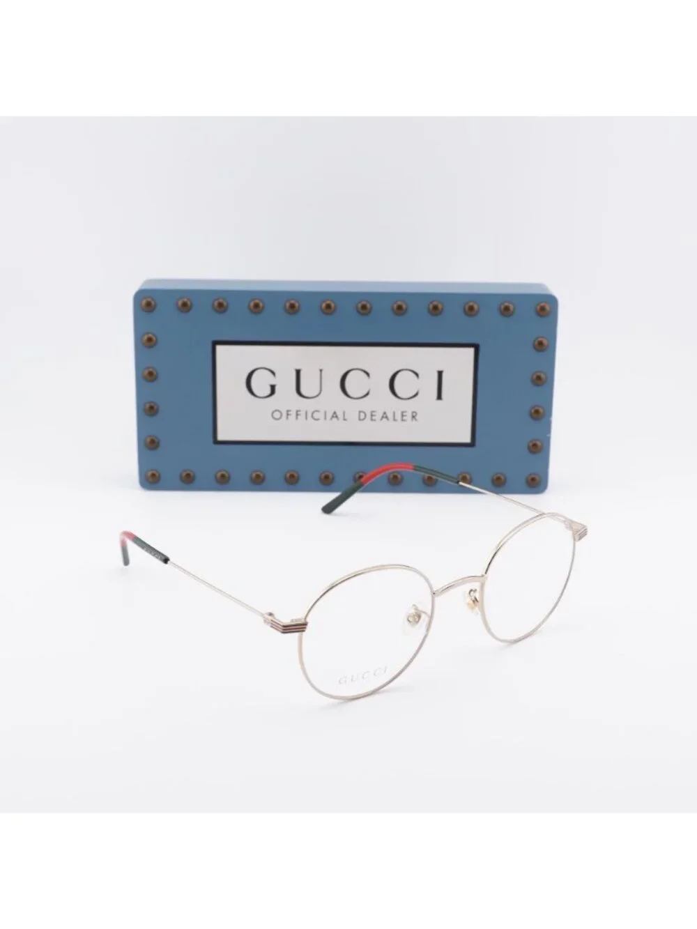 Gucci GG1054OK 002 Round Eyeglasses - Gold 51mm